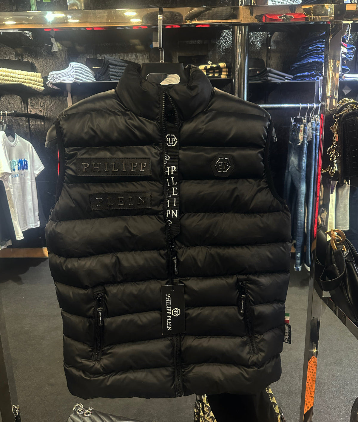 philipp plein Αμάνικο μαύρο